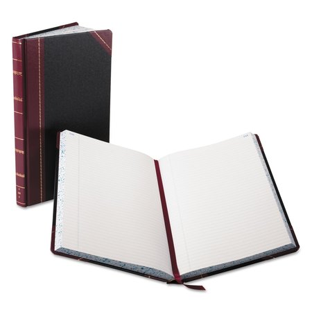 BOORUM & PEASE Black and Red Record Book, 14-1/8" x 8-5/8", 300 Pg 9-300-R